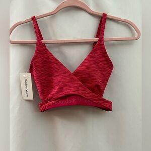 Outdoor Voices Flow Low Coverage Bra Rose Garden XS